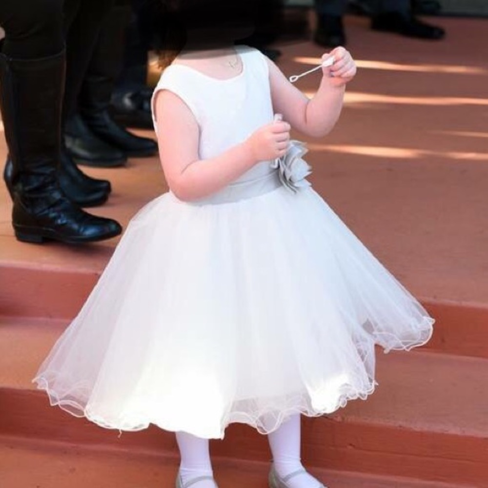 White Flower Girl Dress